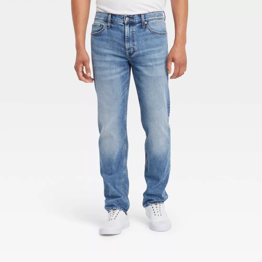 Goodfellow & Co Men's Big & Tall Slim Straight Indigo Blue Jean Multiple Sizes